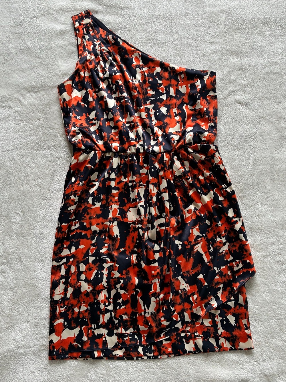 Banana Republic One Shoulder Abstract Art Dress size 2
